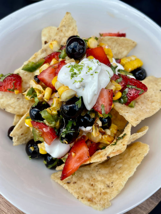 Sweet Meets Heat: Citrus Cuban Infused Blueberry Corn Salad