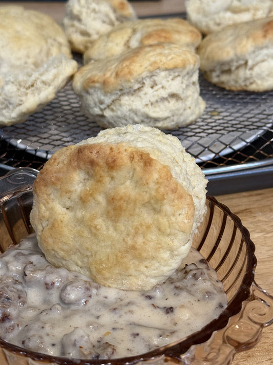 Homemade Biscuits and Spicy Gravy Recipe